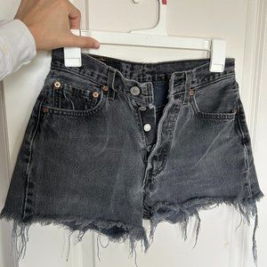 Levi's Grey Jean Shorts Vintage